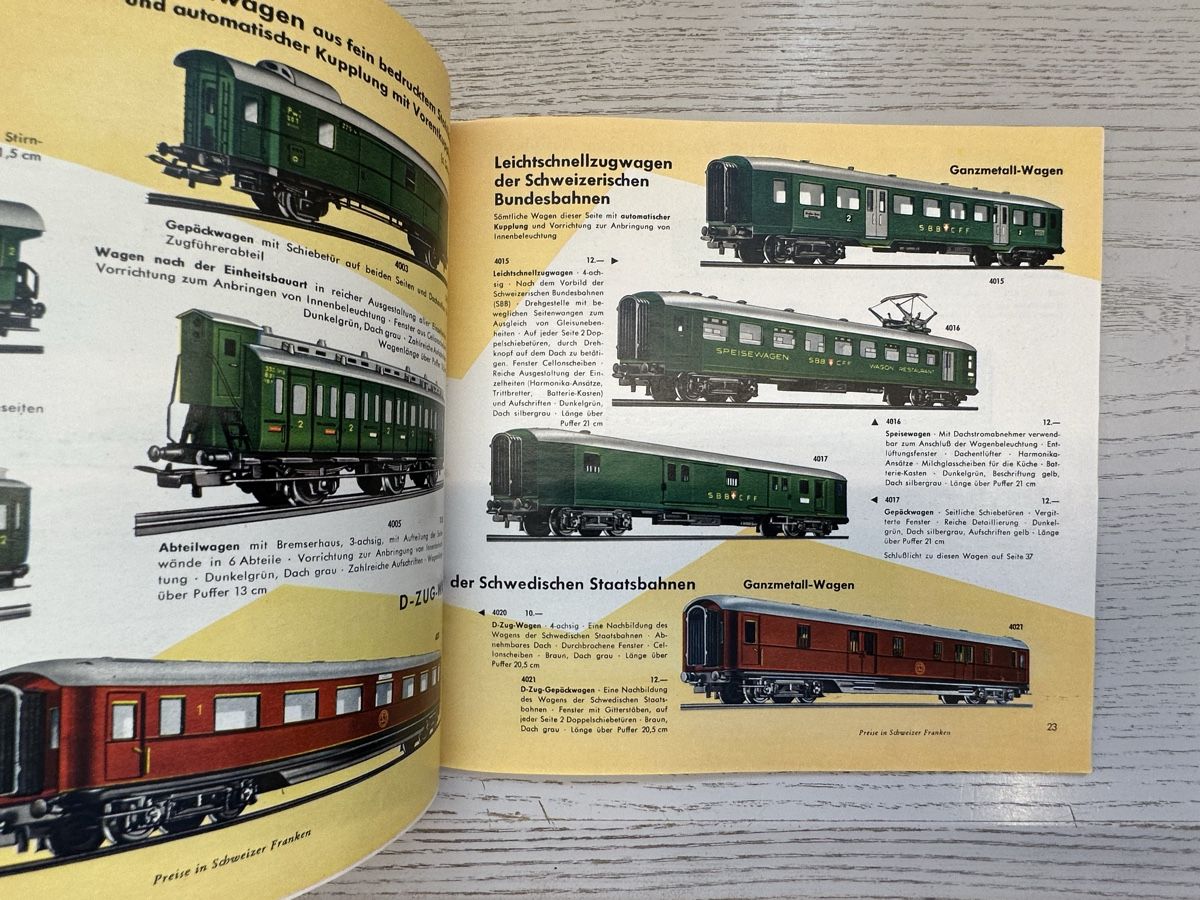 Märklin Modelleisenbahnen: Märklin Katalog 1958 D sfrs – Gebraucht aus Lupsingen von New-Haven 1