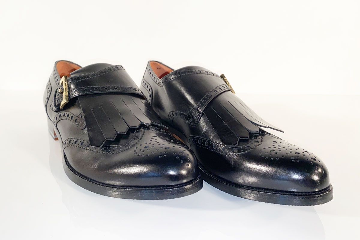 Santoni Scarpe da uomo: Santoni Mokassins Leder schwarz Gr.41.5 – Nuovo (secondo la descrizione) da Ballwil venduto da ClassicGallery 1