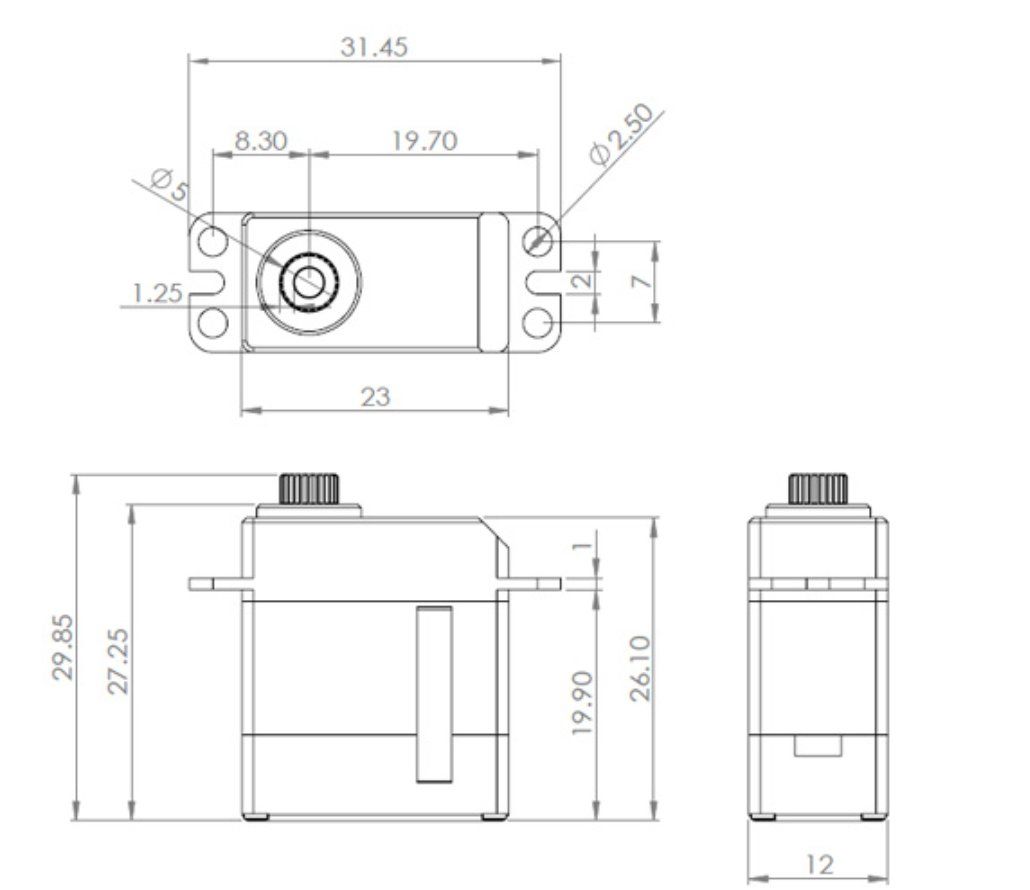 Modellismo RC: 1x DS95 - Micro servo digital MKS – Nuovo e nell'imballaggio originale da Trélex venduto da Arnaudyak 1