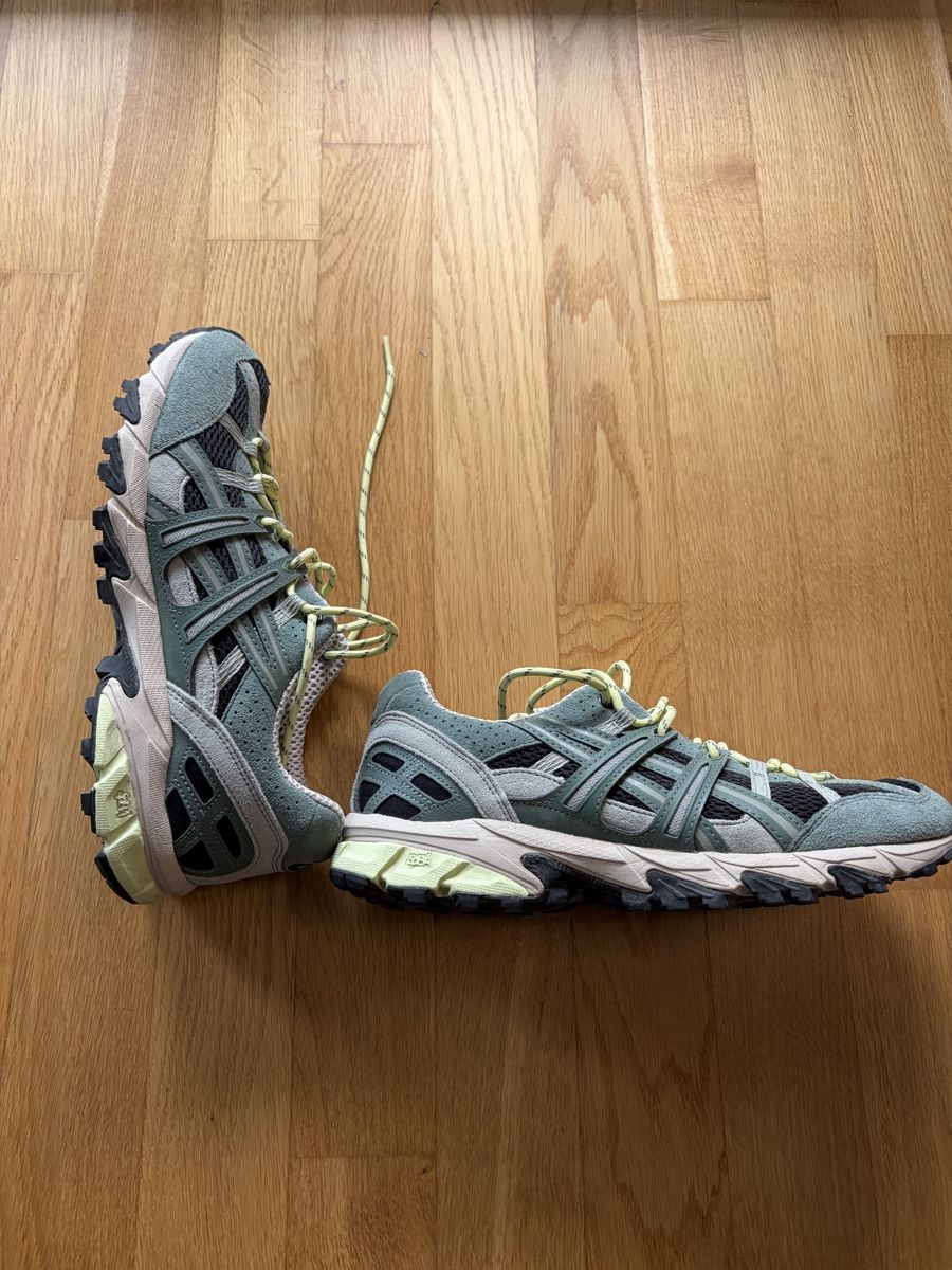 Asics Scarpe da uomo: Asics Schuhe 42.5 helles grün, grau, schwarz – Nuovo (secondo la descrizione) da Thayngen venduto da golazo_vines 3