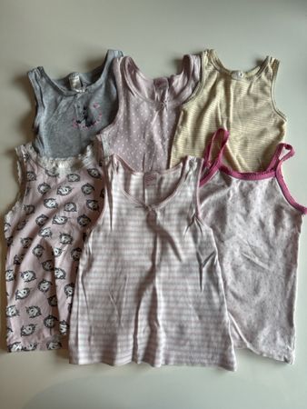 Unterhemden Mädchen, 6 Stück, 98/104