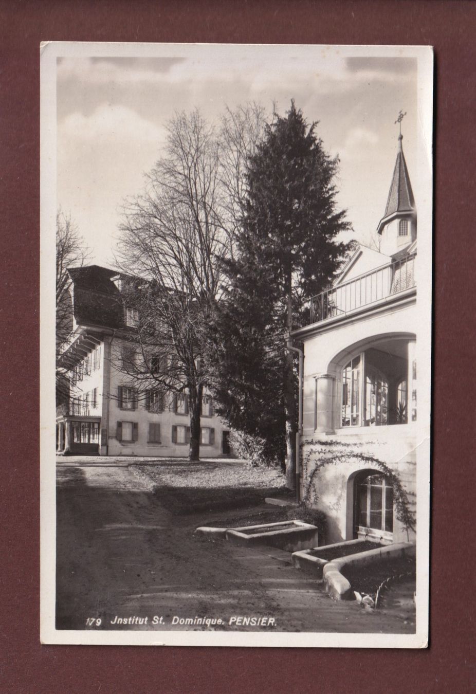 Cartoline postali: PENSIER - Institut St. Dominique // pli // – Usato da Pully venduto da nicecards