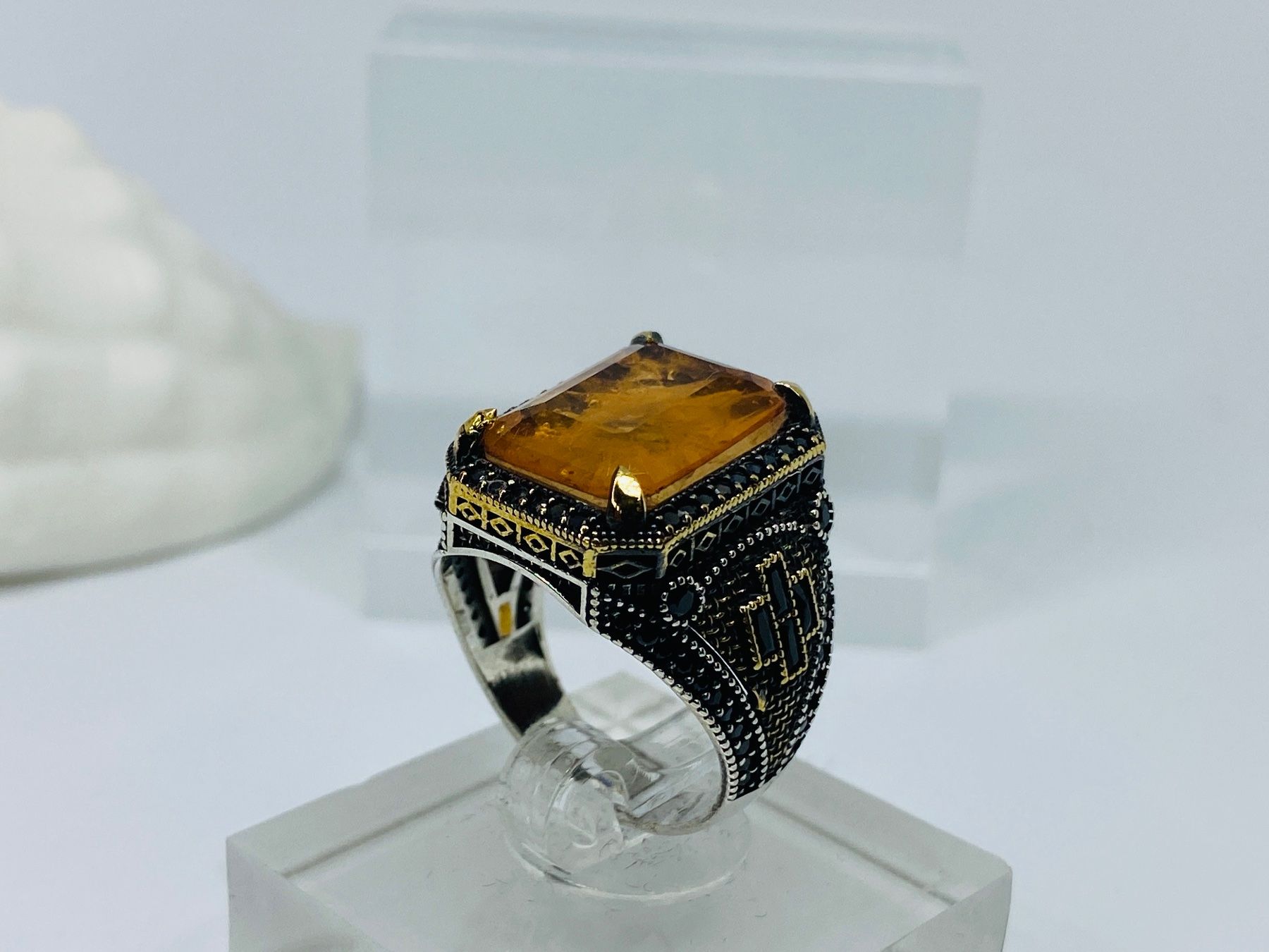 Anelli: Ring aus 925 er Silber mit Turmalin – Nuovo e nell'imballaggio originale da Windisch venduto da Zeta2018