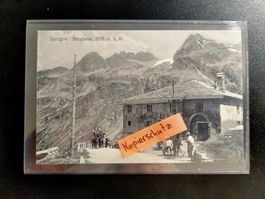 Splügen Berghaus AK Kutsche belebt Pässe Verkehrswege