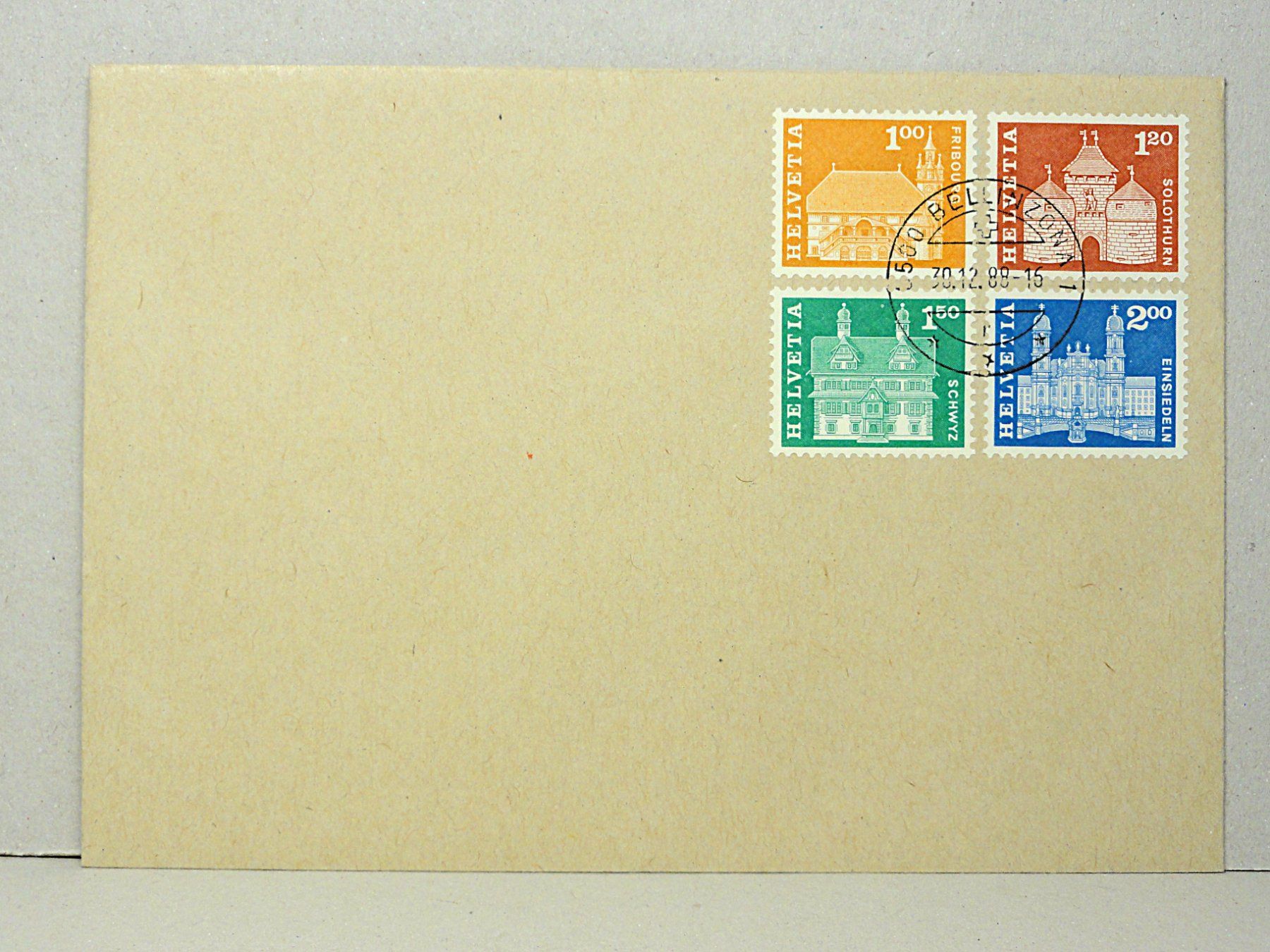 Alle Briefmarken: 5 Briefe Postgeschichte u. Baudenkmäler Satz 1960 – Gebraucht aus Solduno von albimicio 4