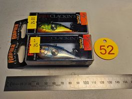 2x Rapala Clackin' Rap Wobbler neu & OVP 6cm 13g Egli