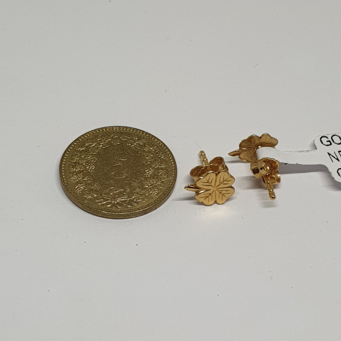 Orecchini pendenti & Orecchini a lobo: Echt 18K Gold - Kleeblatt Ohrstecker – Usato da Luzern venduto da luzerngoldhaus 3