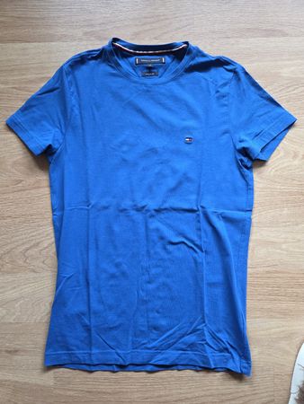 T-shirt Tommy Hilfiger bleu, taille XS, extra slim fit