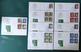 1984 Bundesfeier / Kachelöfen / FDC: Satz, Einzeln und Block