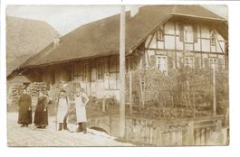 Seeberg - Oberaargau (BE) Käserei - Fachwerkhaus - Foto-AK