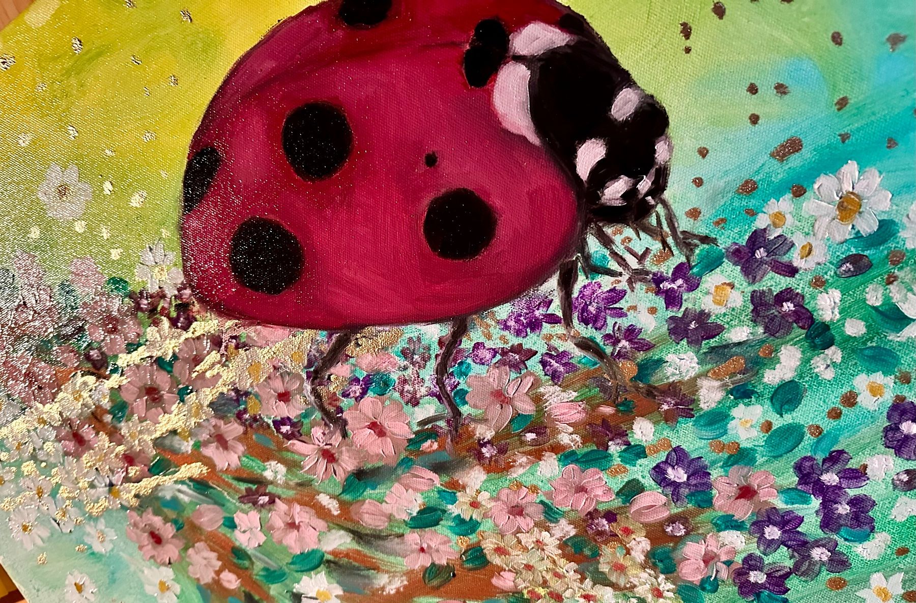 Dipinti: Marienkäfer/oil Bild Kunst Doks – Nuovo e nell'imballaggio originale da Beromünster venduto da dok_b8mf 7