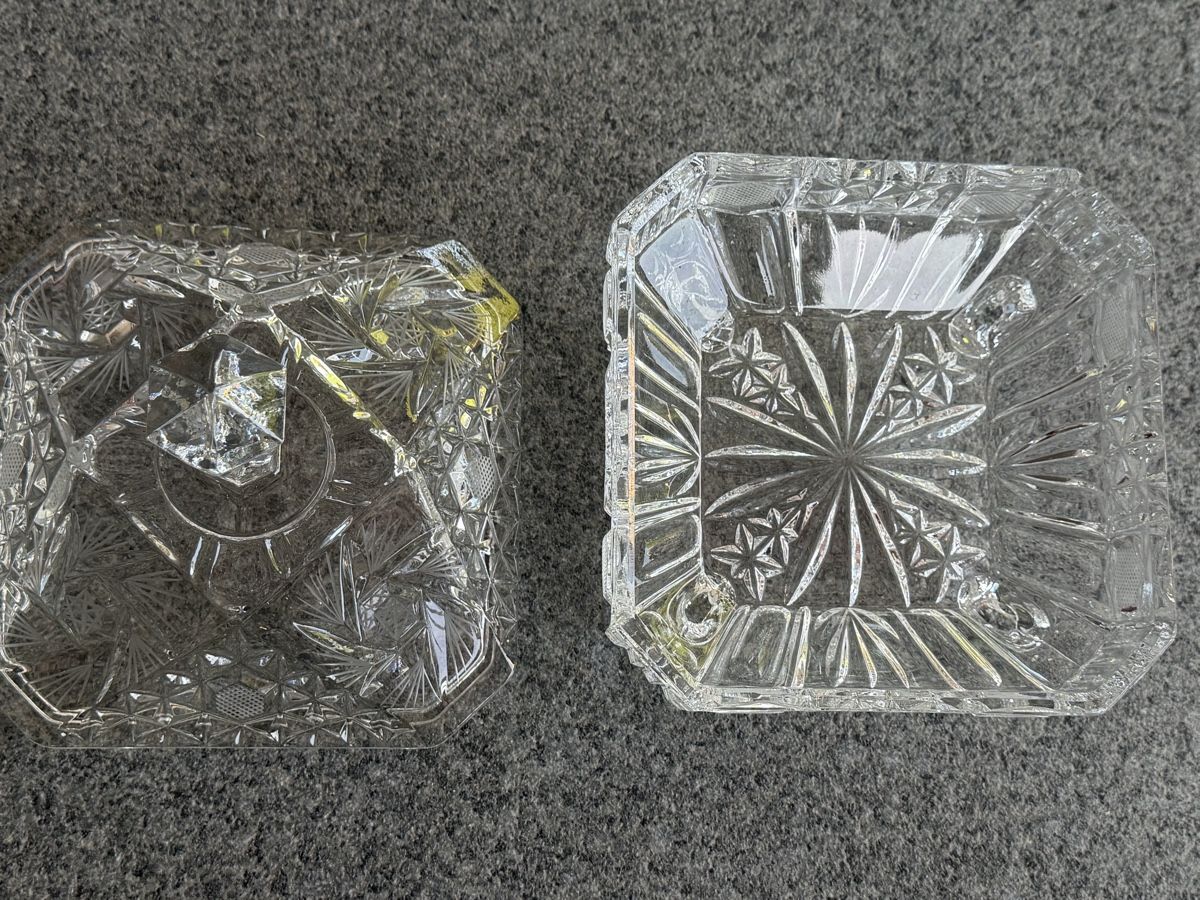Bicchieri: Glasdose mit Deckel Kristall Glas  – Usato da Deitingen venduto da Himhip 1
