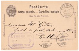 PK Premier (Vaud) 1903 avec A. Candaux Fils-Cachet, à Rolle