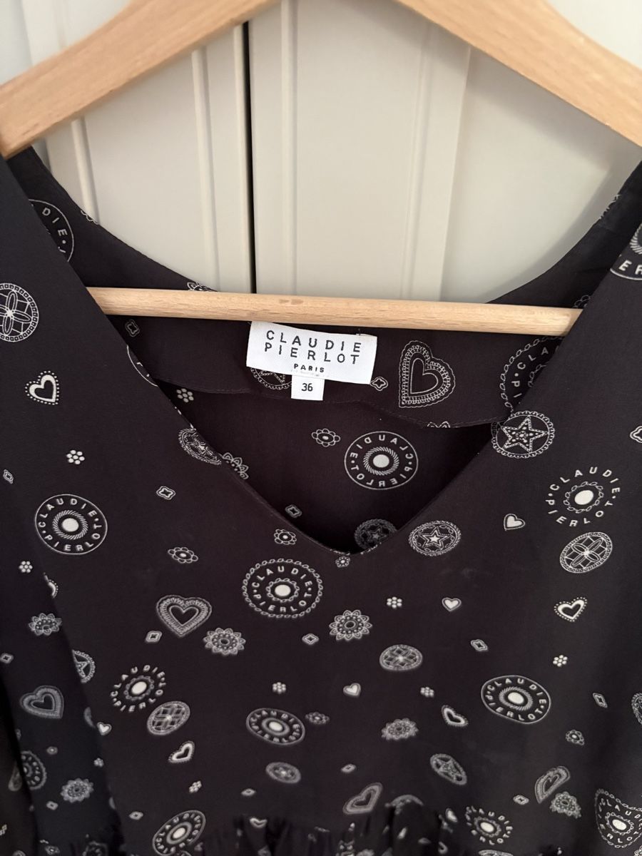 Claudie Pierlot Camicette: Blouse noir Claudie Pierlot taille 36 – Usato da Genève venduto da cec_6qrf 1