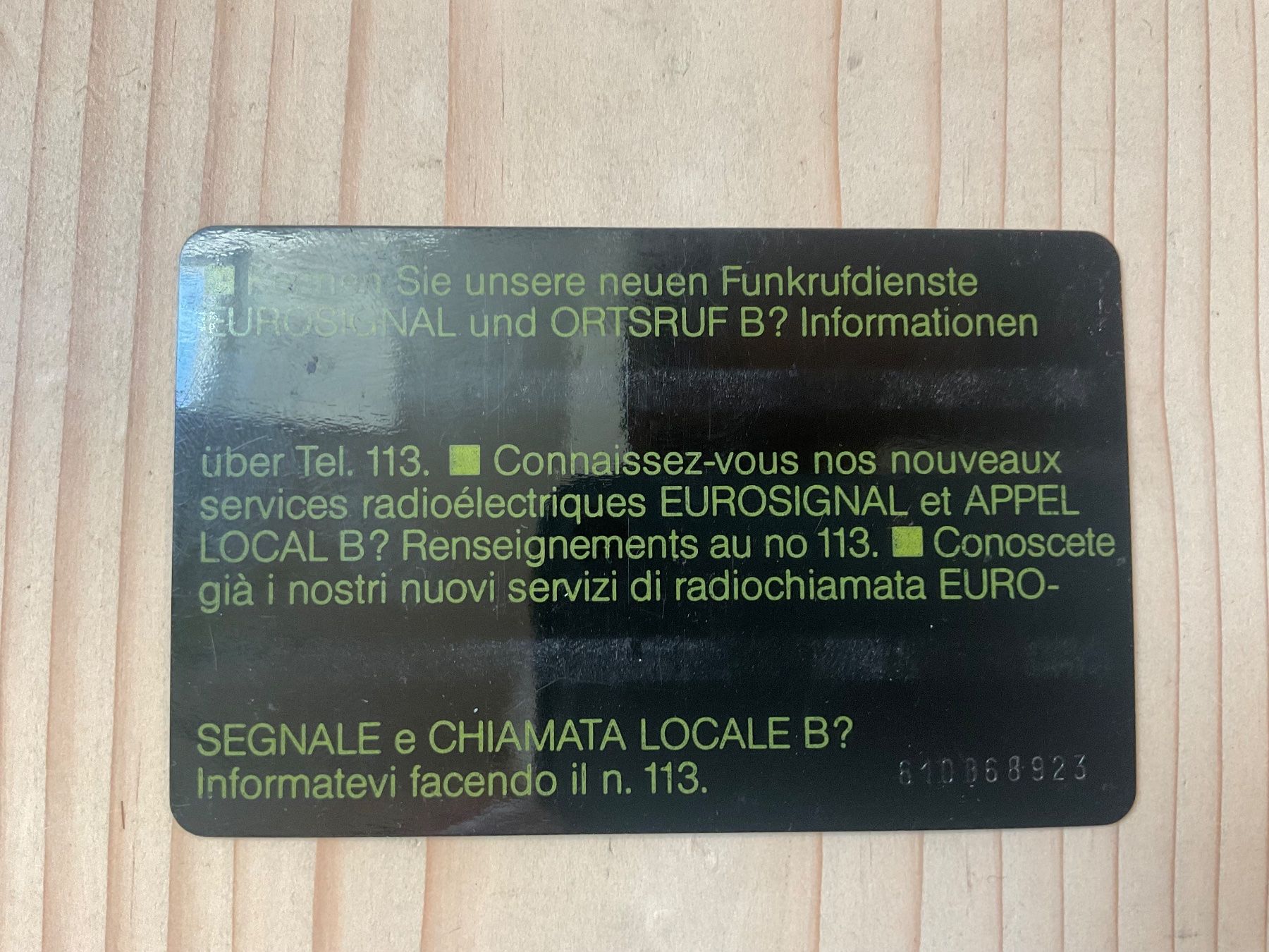 Schede telefoniche: Dritte Schweizer Taxcard – Usato da Winterthur venduto da Grap75 1