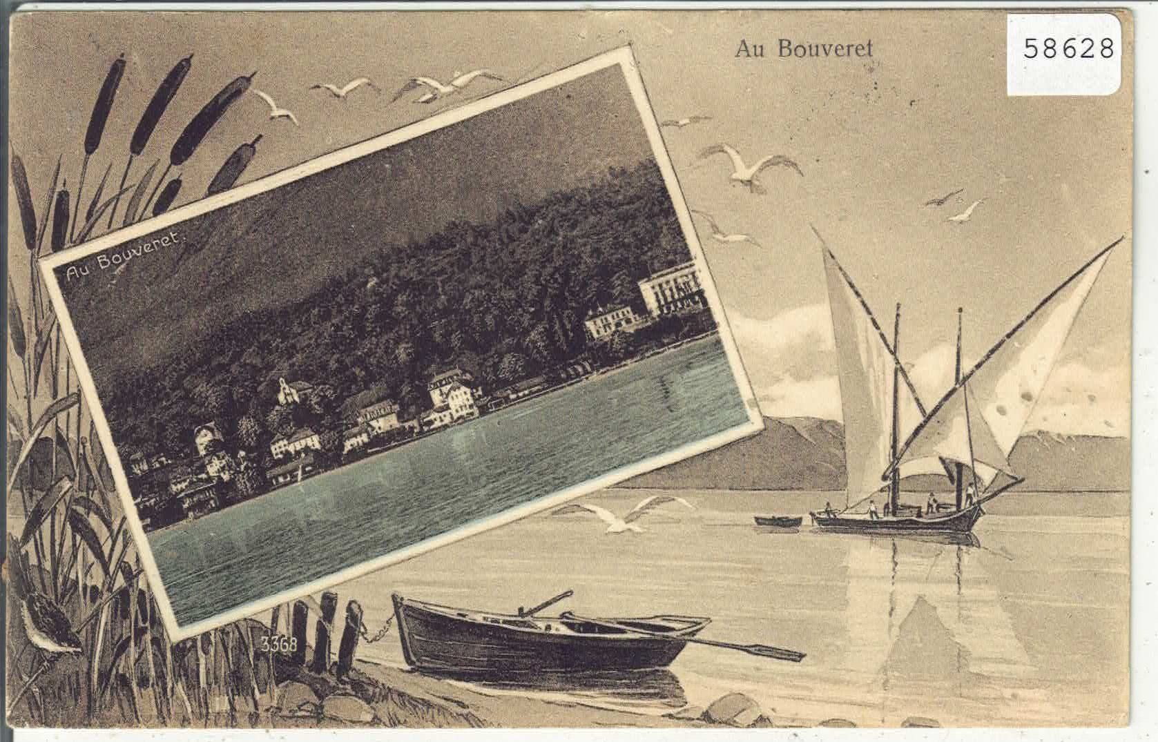 Cartoline postali: Au Bouveret - Vue generale  - Litho – Usato da Ettingen venduto da Kartenplanet