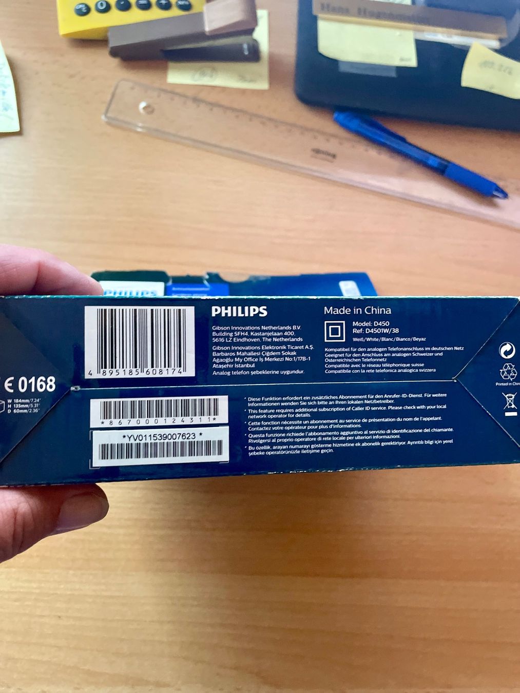Philips Telefoni: Schnurrlos Telefon, Marke: "Philips D4501W/38 – Usato da Glarus venduto da hugenmatter 3
