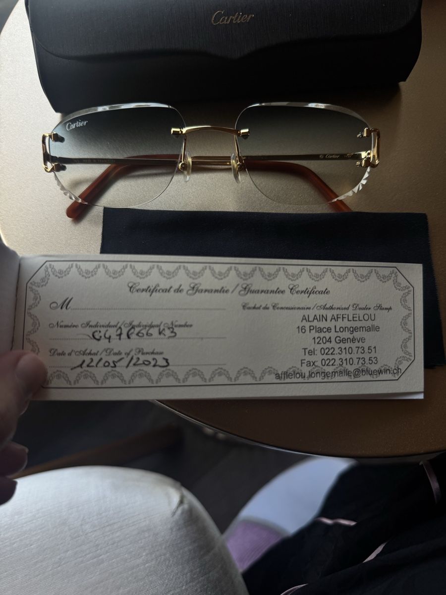 Cartier Occhiali & Lenti: Cartier Sunglasses - Gold Frame - never worn – Nuovo (secondo la descrizione) da Thonex venduto da Lux_brands01 4