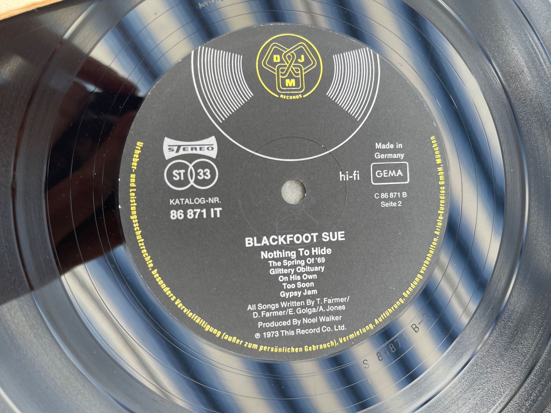 Dischi in vinile: A439/BLACKFOOT SUE "Nothing To Hide" – Usato da Frutigen venduto da Philippe_jsp 2