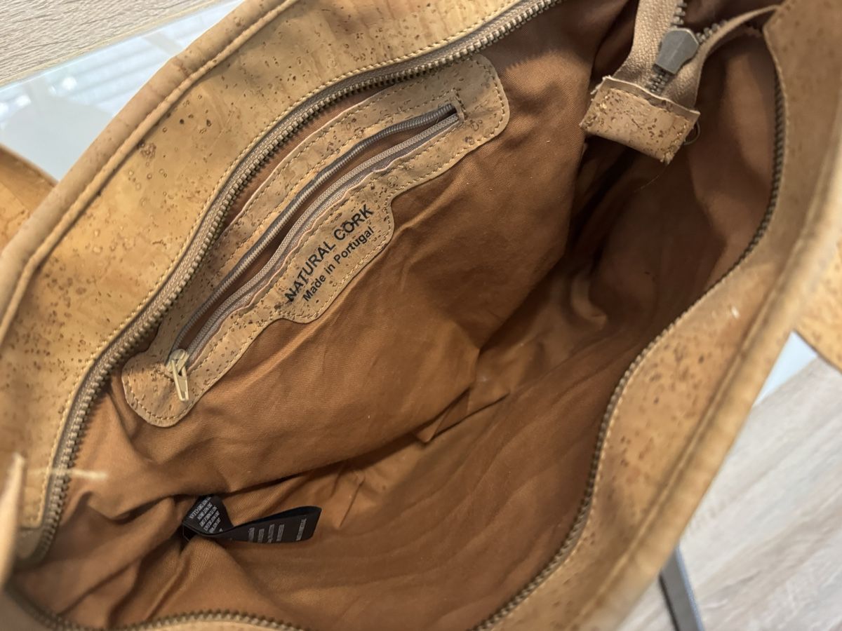 Borse da donna: Kork-Tasche braun / weiss – Nuovo (secondo la descrizione) da Langwiesen venduto da TinaB93 1
