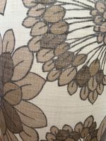 Abat-jour tissu fleurs vintage 70s