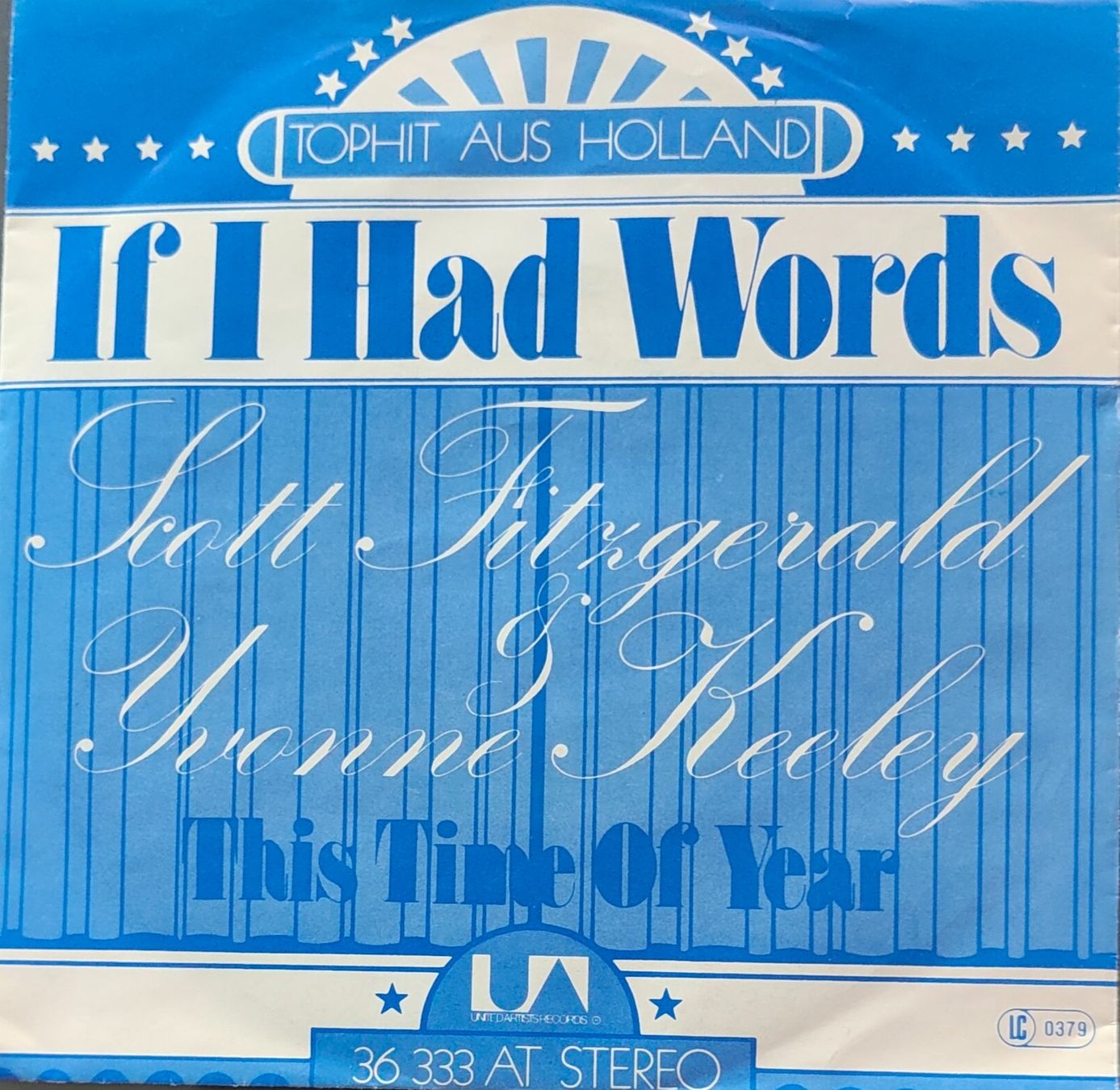 Dischi in vinile: Vinyl Single Scott Fitzgerald - If I Had Words – Usato da Langenthal venduto da Modo39