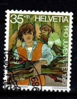 Tutti i francobolli: 1989 - PJ / Jugendliche Sozialeinsatz – Usato da Schaffhausen venduto da poststamp