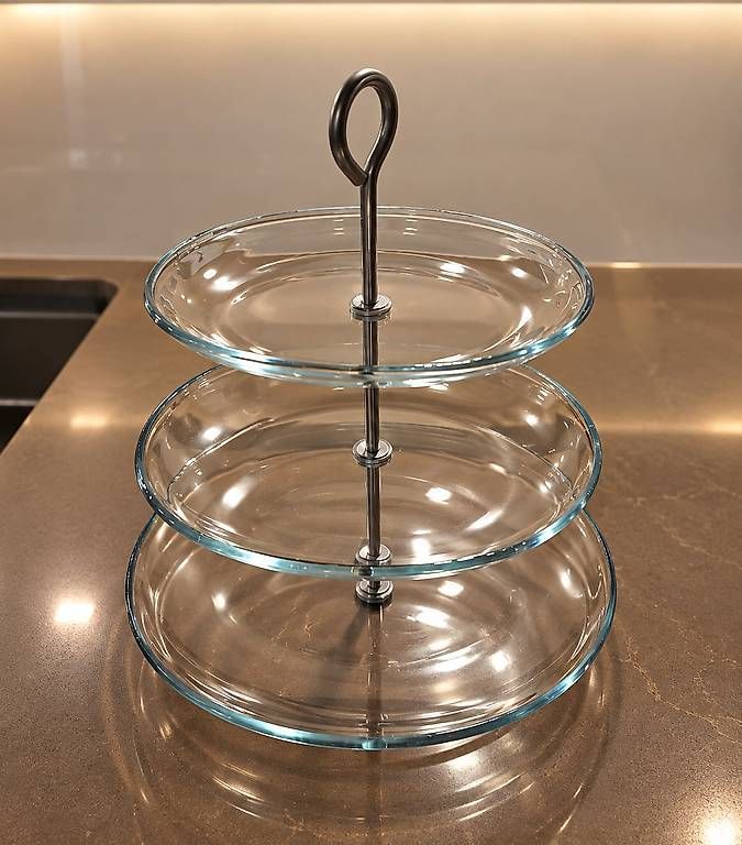 Gläser: 3-stöckige Glas-Etagere – Gebraucht aus Niederwangen BE von cri_jcd2