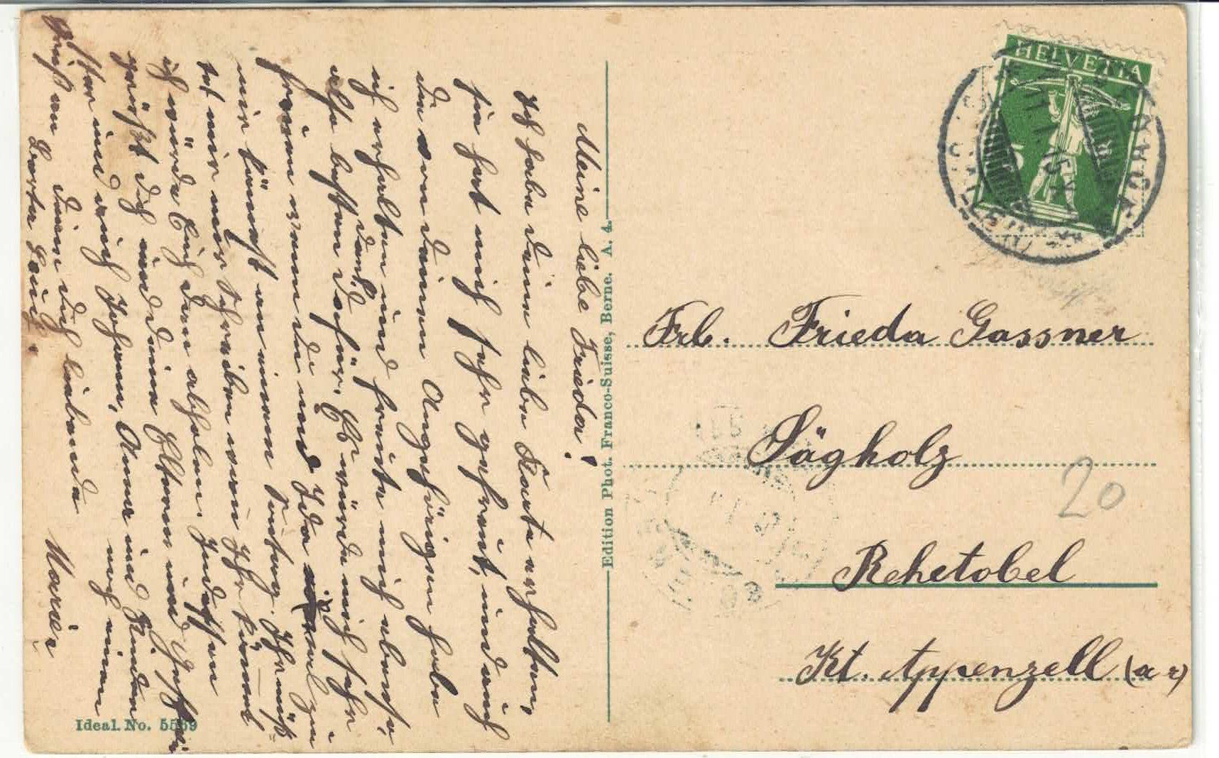 Cartes postales: St. Gallen - Freudenberg - Litho – D'occasion à Ettingen par Kartenplanet 1