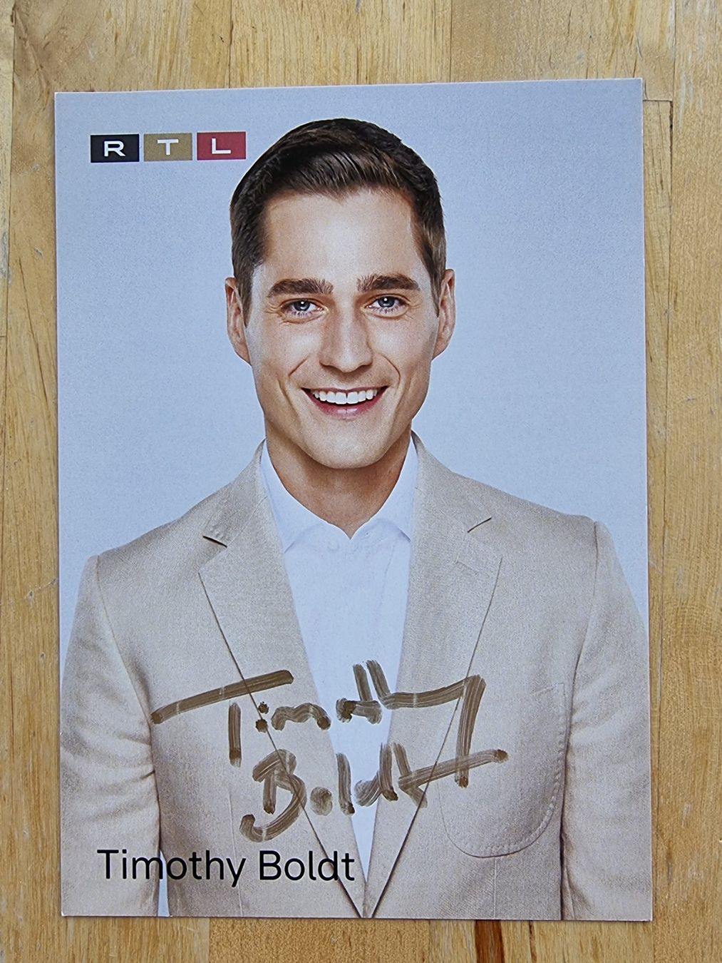 Autografi: Timothy Boldt (Unter uns) Originalautogramm – Usato da Winterthur venduto da Christinakim