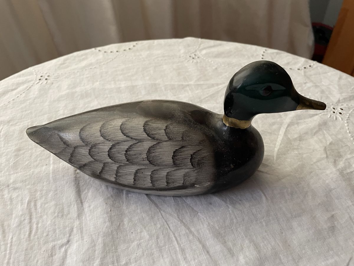 Tutte le decorazioni: Ente aus Ton handgemalt farbig – Usato da Münchenstein venduto da ouray52