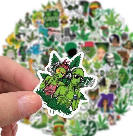 Aufkleber: Sticker Aufkleber Hanf Marihuana 25 Stk. – Neu und originalverpackt aus Dintikon von Vexi 1