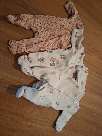 Langarm Strampler 3 St Gr 50