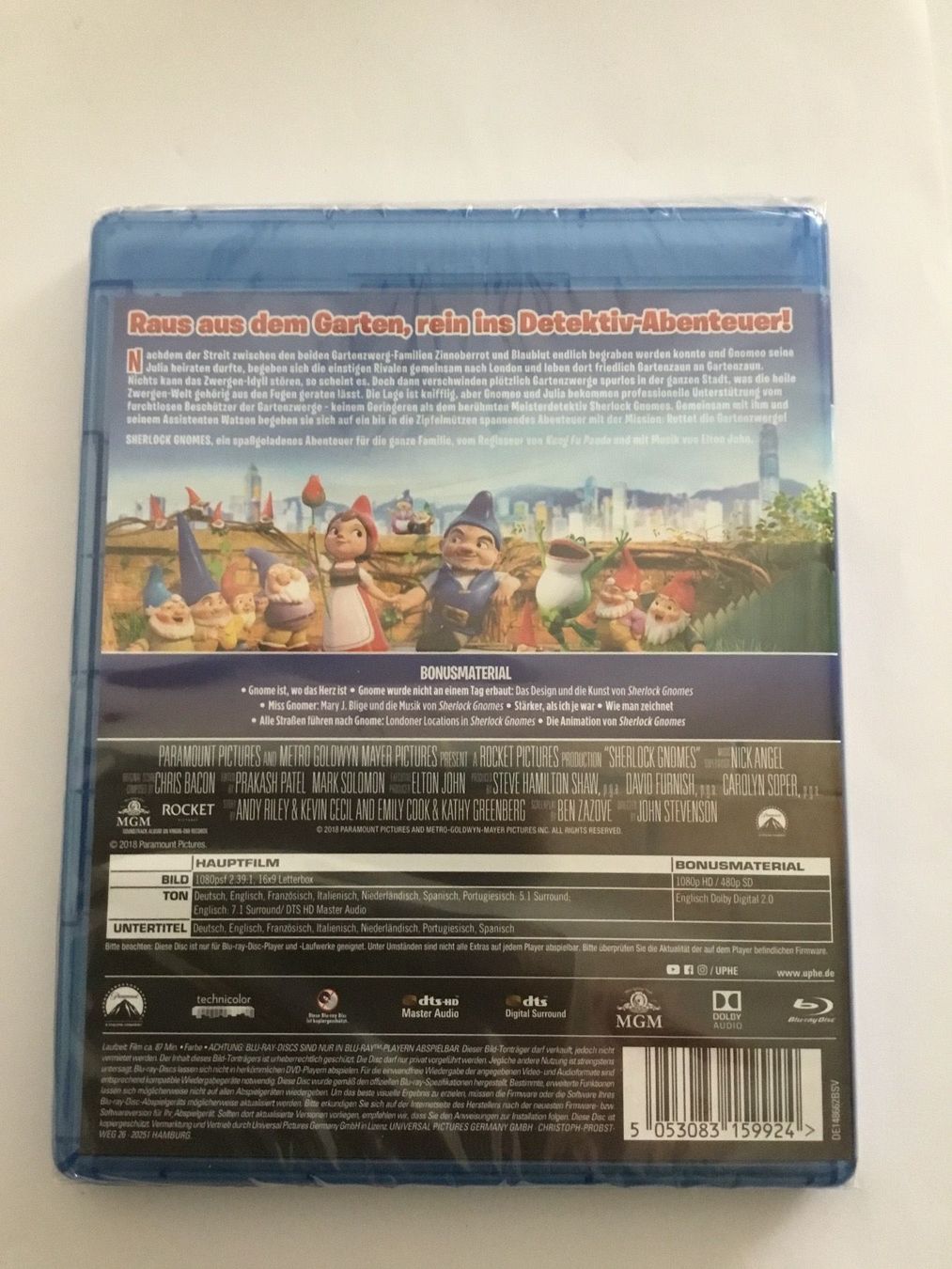 Alle DVDs: Sherlock Gnomes Blu Ray Neu OVP – Neu und originalverpackt aus Blauen von berlingo65 1