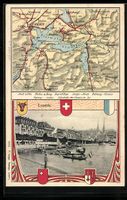 Luzern, Uferpartie mit Bootsverleih, Lan
