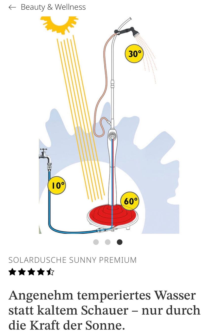 Docce: Solardusche Outdoor – Usato da Wetzikon ZH venduto da t730 2