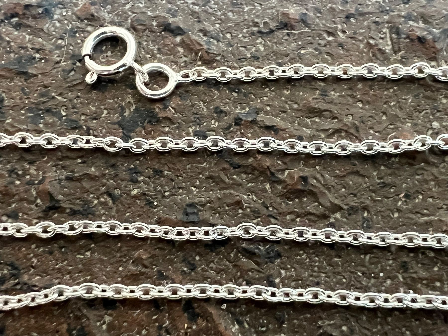 Catenine: Silber Kette 45cm - Durchmesser 2,8mm  - 2,2g leicht u. hell – Nuovo (secondo la descrizione) da Bern venduto da Jiffy 1