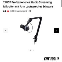 TRUST Pro. Studio Streaming Mikrofon mit Arm Lautsprecher