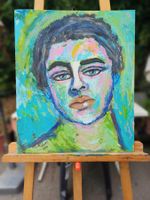 "David" Portrait Acrylgemälde Pop Art Popart Fauvismus Sands