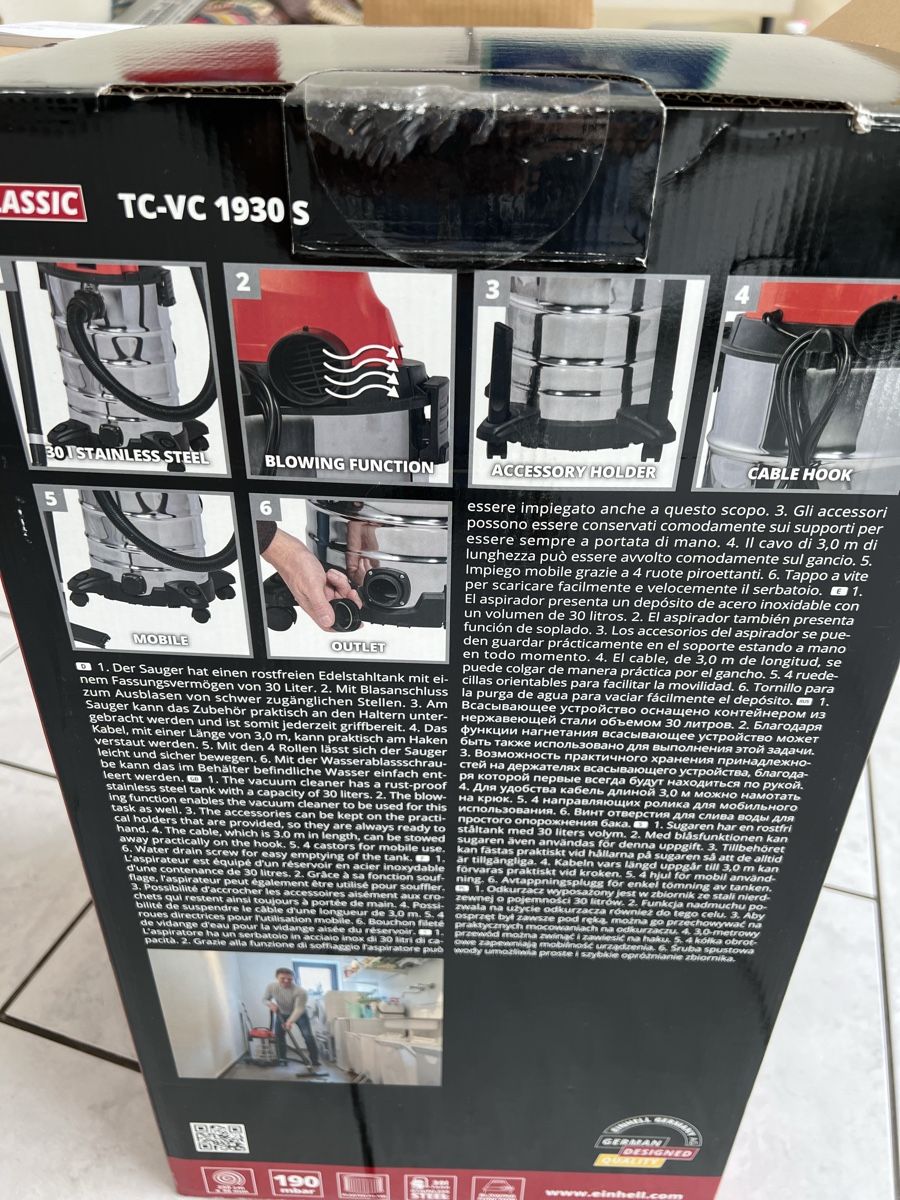 Einhell Aspirapolveri & Accessori: Einhell-Nass-Trockensauger TC-VC1930 S – Nuovo (secondo la descrizione) da Ebmatingen venduto da Samato 2