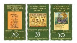 Briefmarken "Bibliothek". DDR.