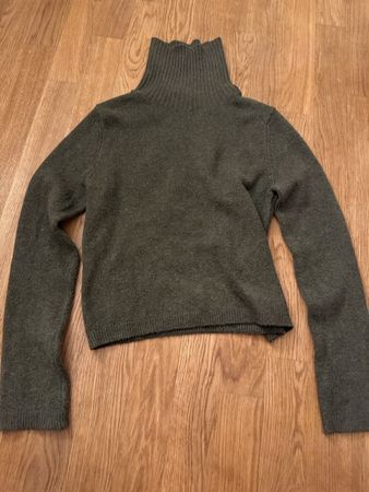 MANGO Turtleneck green Strick