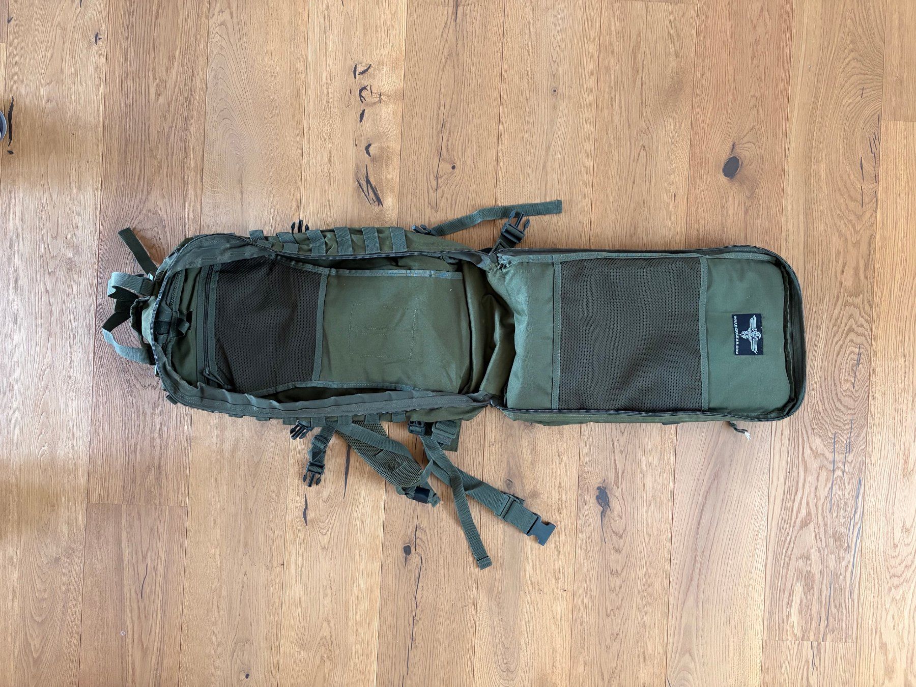 Zaini: Sac a dos tactique olive - 54 litres – Usato da Erlach venduto da roubate 2