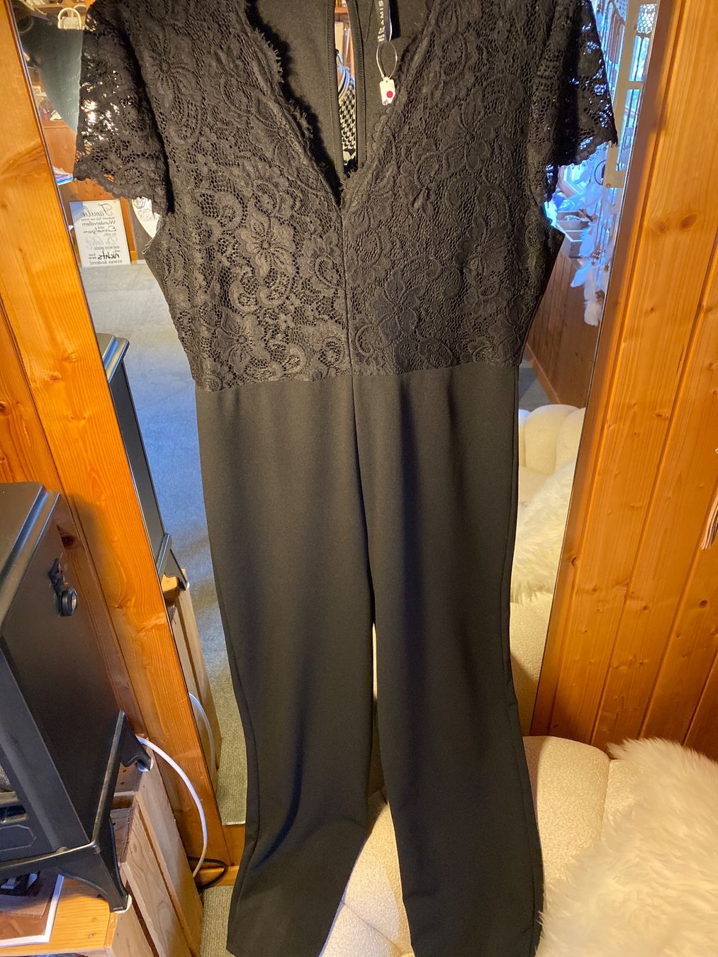 Tute: JUMPSUIT SPITZEN-SCHWARZ-DAMEN – Nuovo (secondo la descrizione) da Meienried venduto da ManuelaBoutique 2