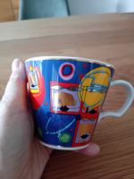 Porzellan Tasse Hundertwasser ars mundi ohne Unterteller