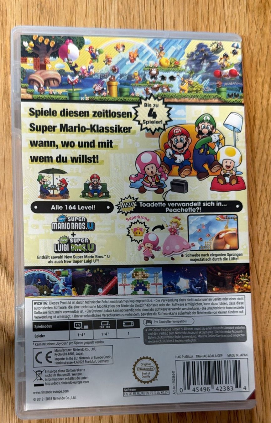 Nintendo Giochi: NINTENDO SWITCH SUPER MARIO BROS. U DELUXE – Usato da Zürich venduto da Frei-Occasionen 1