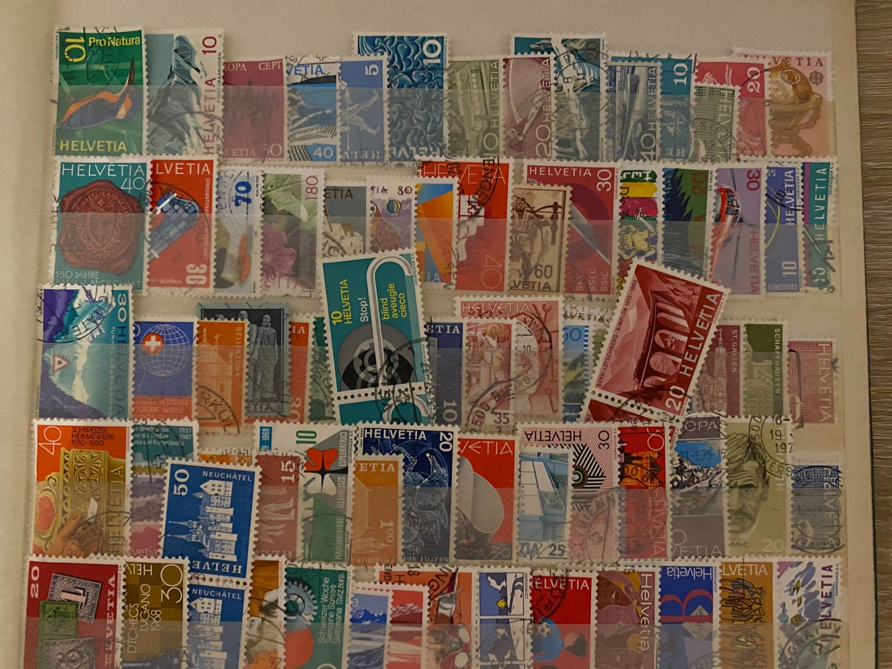Tous les timbres: Briefmarken  Schweiz 115 stuck – D'occasion à matten b. interlaken par jfran17 1