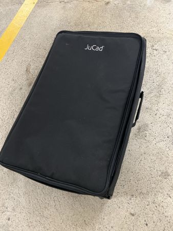JuCad Golftaschen Transporttasche schwarz mit Rollen