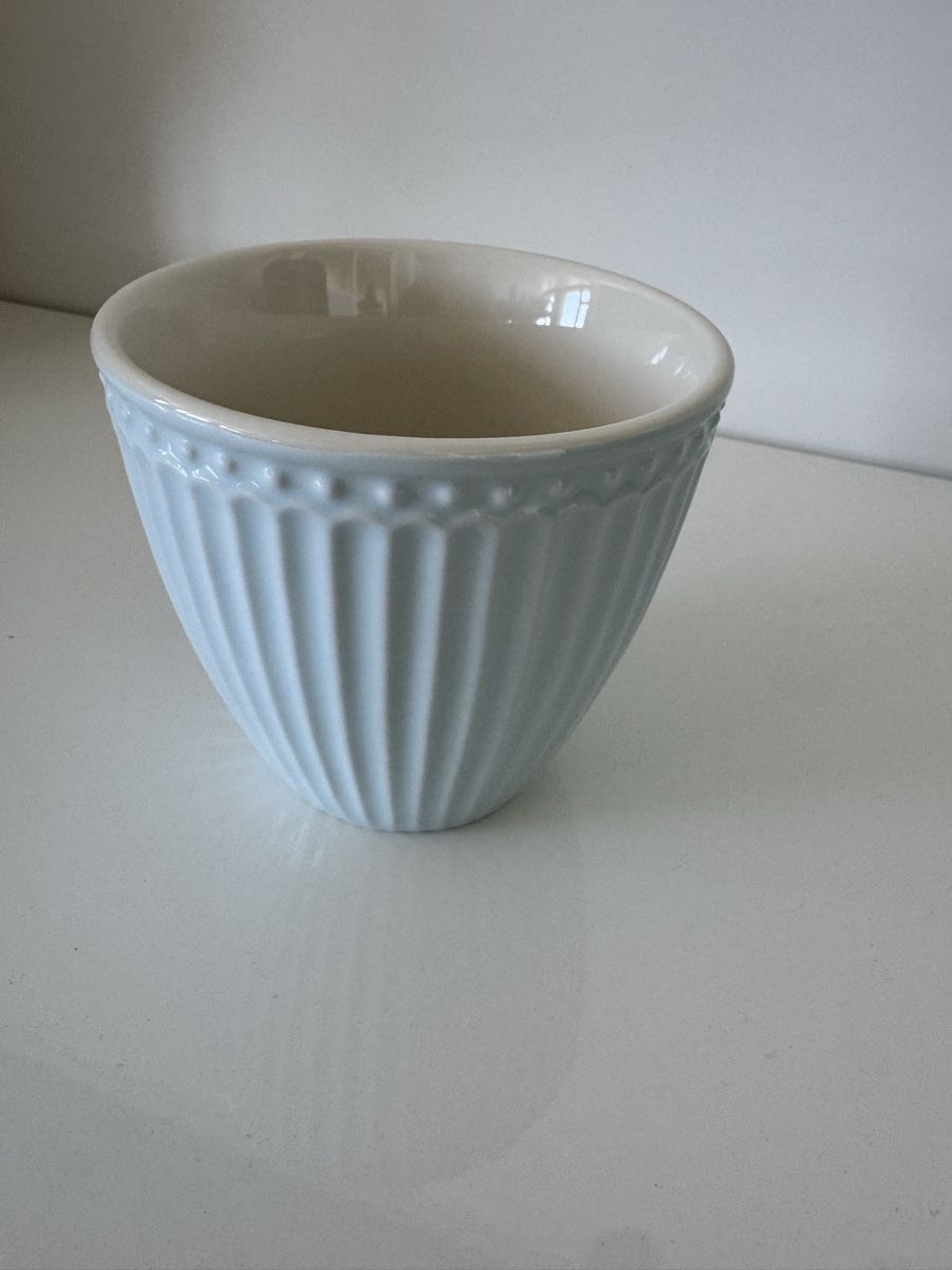 Greengate Tazze: Greengate 17 Tassen hellblau geriffelt neu 6er Set – Nuovo (secondo la descrizione) da Zuchwil venduto da Bluejay79 1
