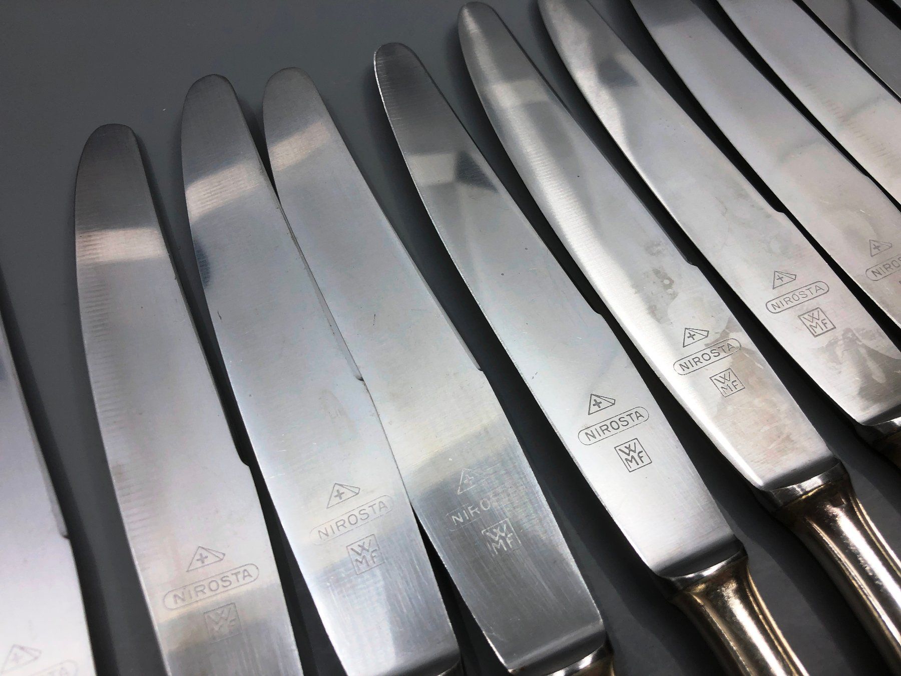 Posate: 2x Tafelmesser versilbert WMF Modell 2200 – Usato da Basel venduto da Tiabeanie 5